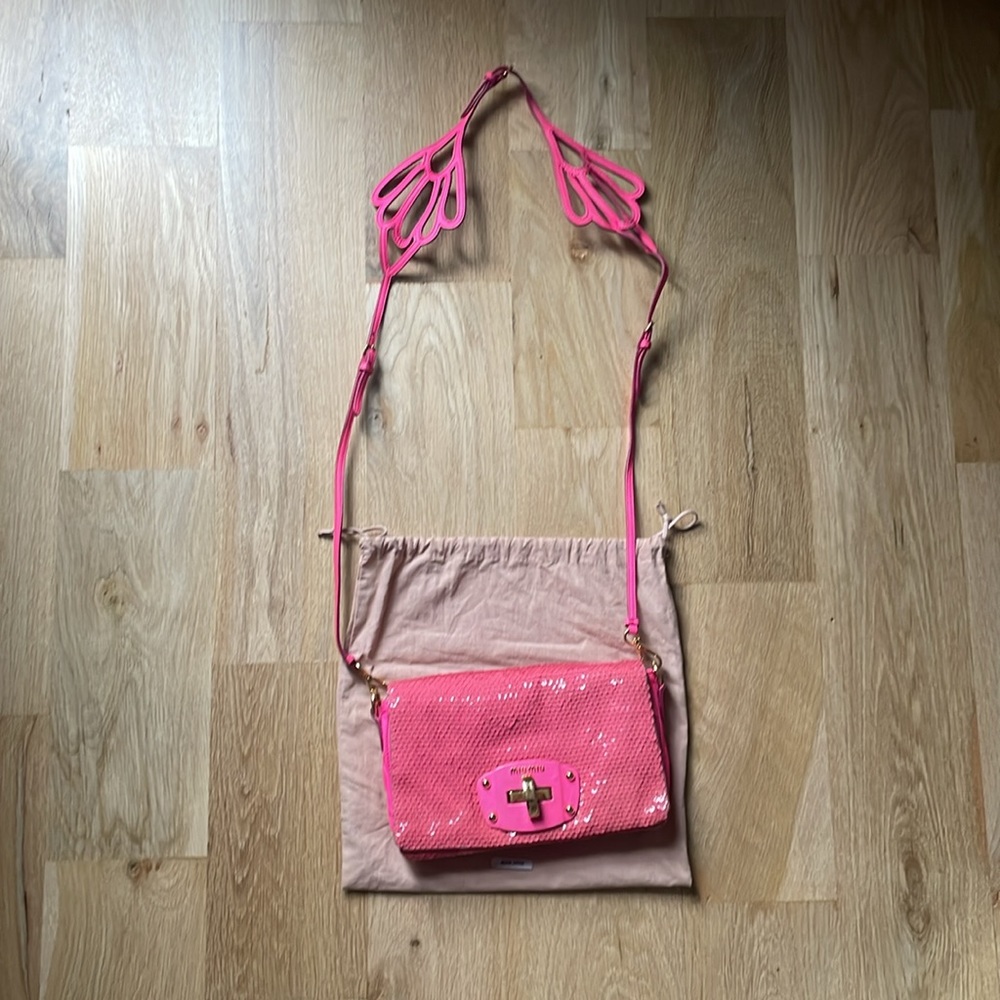Miu Miu Sequin Crossbody Bag